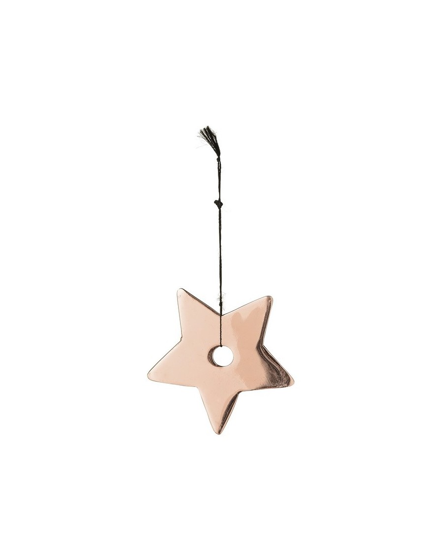 bloomingville étoile en cuivre à suspendre - Ø7 cm