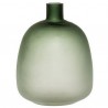 Vase en verre teinté vert Bloomingville