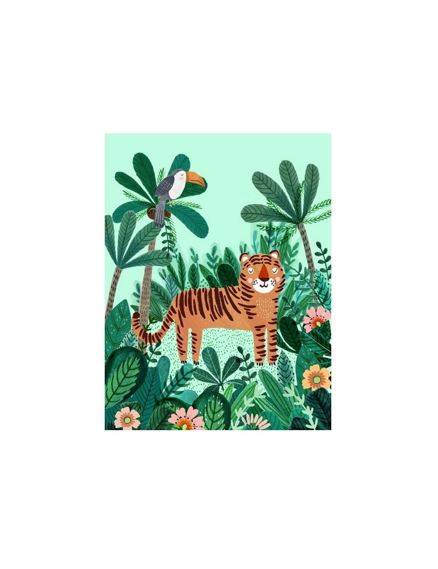 Affiche jungle : Poster "Tiger" (50x70cm)