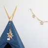 Guirlande en bois Nobodinoz : étoiles & perles (165cm)