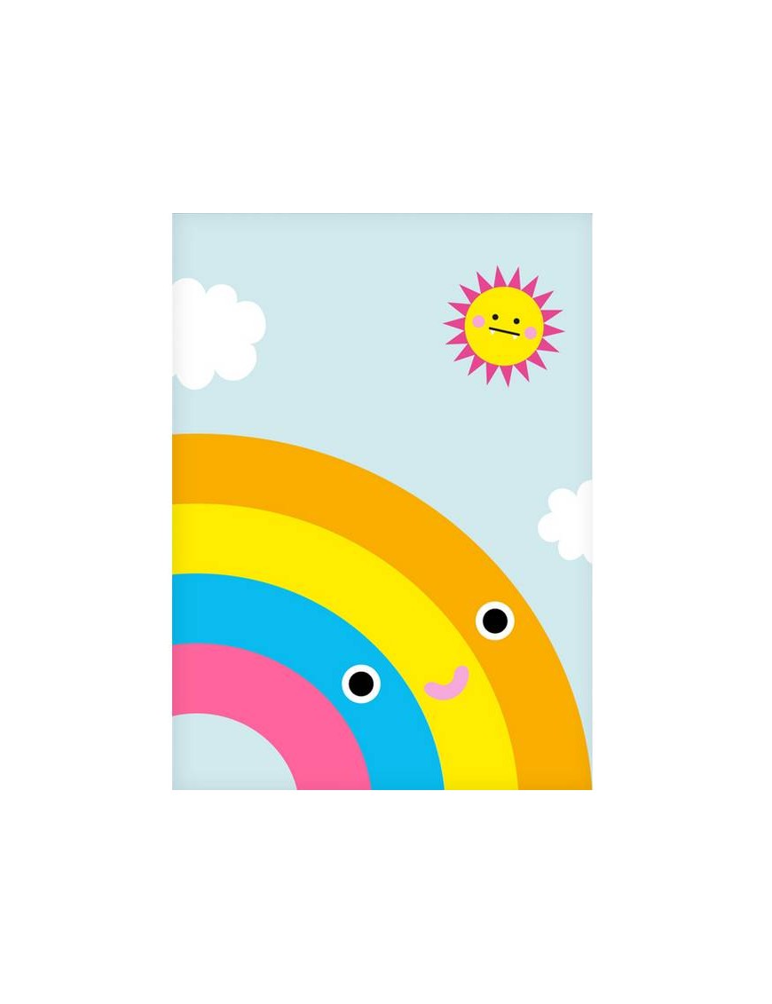 NOODOLL Affiche "Happy rainbow" (A2 : 42x59cm)