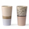 HK Living latte mug (x2) céramique 70'