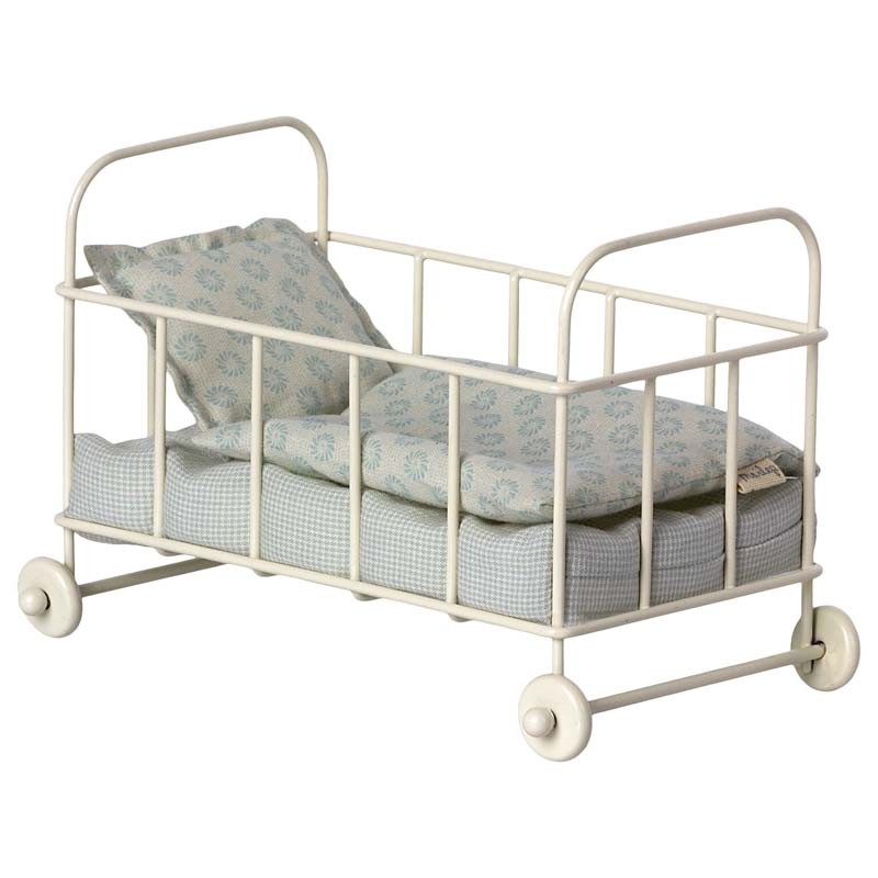 Maileg lit cot bed bleu (micro) au meilleur prix