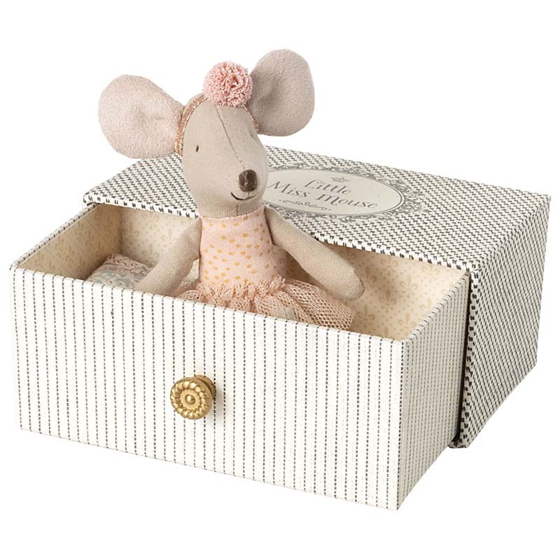 Maileg souris ballerine dans sa boîte-lit "dance mouse"