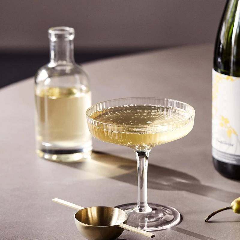 Ferm living coupe champagne Ripple - Verrerie design