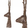 Bloomingville sculpture renne en bois H 82cm