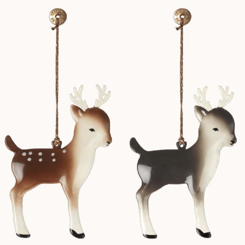Maileg bambi en métal set de 2 - Décoration de Noël