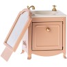Maileg meuble salle de bain avec mirroir "sink dresser", rose